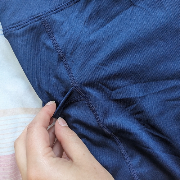 Navy Blue Biker Shorts - Picture 6 of 9